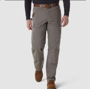 Wrangler Riggs Gray Workwear Ripstop Pants Size 36 × 30